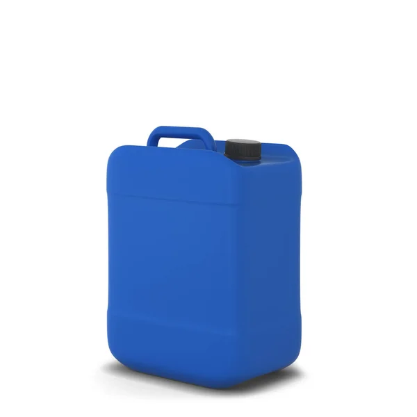 Blanco Jerrycan Illustratie Geïsoleerd Witte Achtergrond Container Voor Benzine Andere — Stockfoto