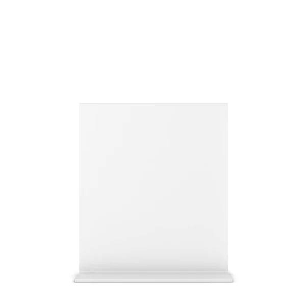 Porta Tenda Plastica Illustrazione Isolata Sfondo Bianco Menù Cafe Altri — Foto Stock