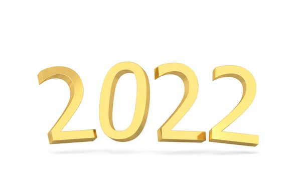 2022 Year Text Sign Illustration Isolated White Background — Stock Photo, Image