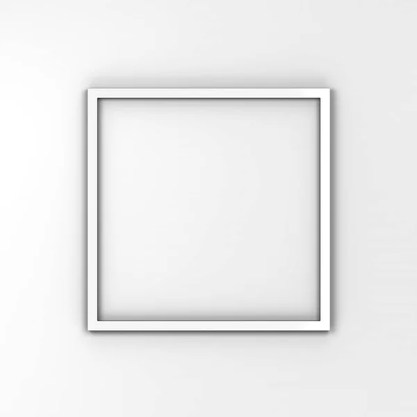 Quadro Simples Ilustração Isolado Fundo Branco — Fotografia de Stock