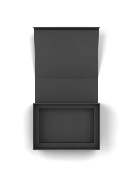 磁気ボックス 白を基調とした立体イラスト ブランクパッケージ Mokup — ストック写真