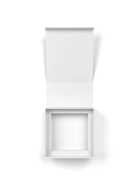 Magneetdoos Illustratie Geïsoleerd Witte Achtergrond Blanco Verpakking Mockup — Stockfoto