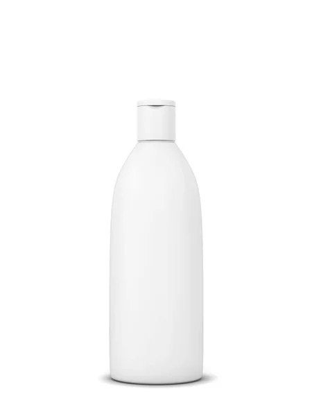 Упаковка Косметики Шампунь Гелевая Бутылка Трехмерная Иллюстрация Белом Фоне — стоковое фото