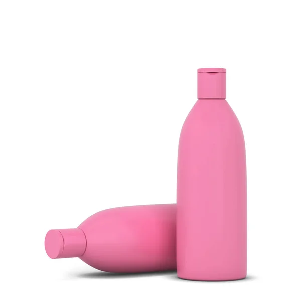Cosmetics Packaging Shampoo Gel Bottle Illustration Isolated White Background — Stock Photo, Image