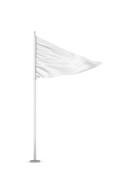 Tyhjä Lippu Kuva Eristetty Valkoisella Taustalla — kuvapankkivalokuva