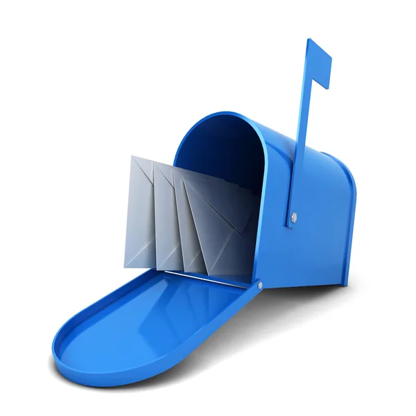 Caixa de correio com letras — Fotografia de Stock