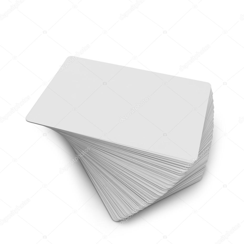 Blank Playing Cards Poker Other Games Illustration Isolated White