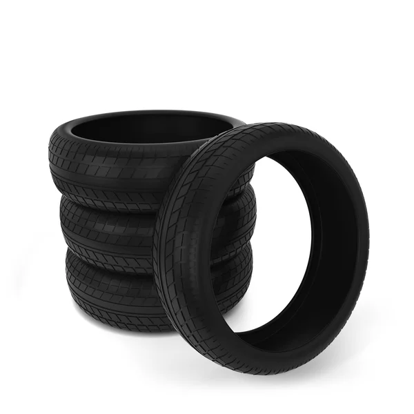 Black tires — Stock Photo, Image