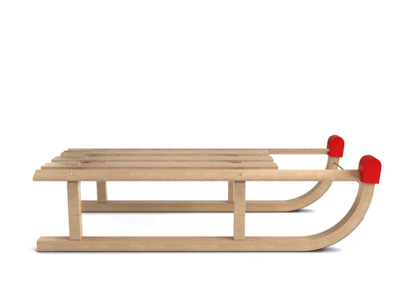 Wooden sledge — Stock Photo, Image