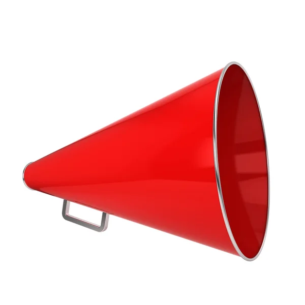 Red bullhorn — Stock Photo, Image