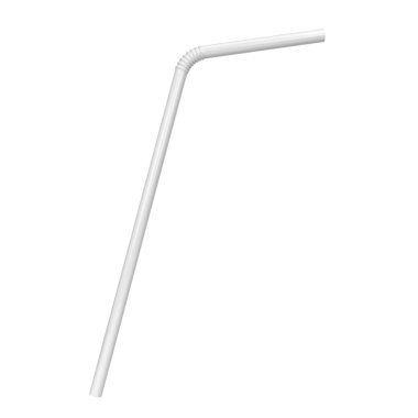 White drinking straw clipart