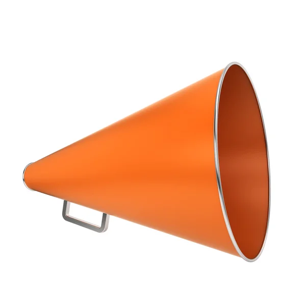 Oranje bullhorn — Stockfoto