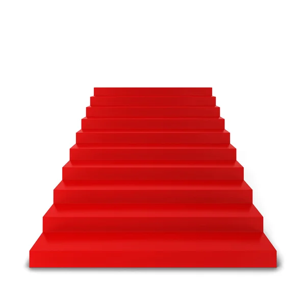 Rote Treppe — Stockfoto