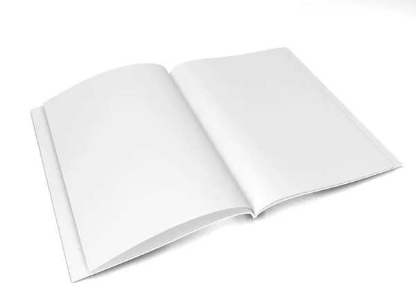 Open tijdschrift of brochure — Stockfoto