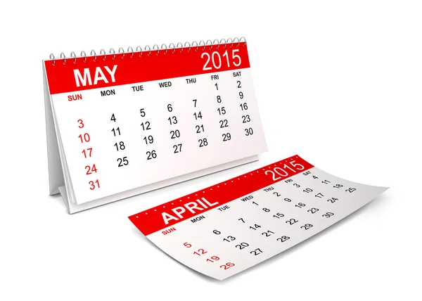 2015 Calendar. May — Stock Photo, Image