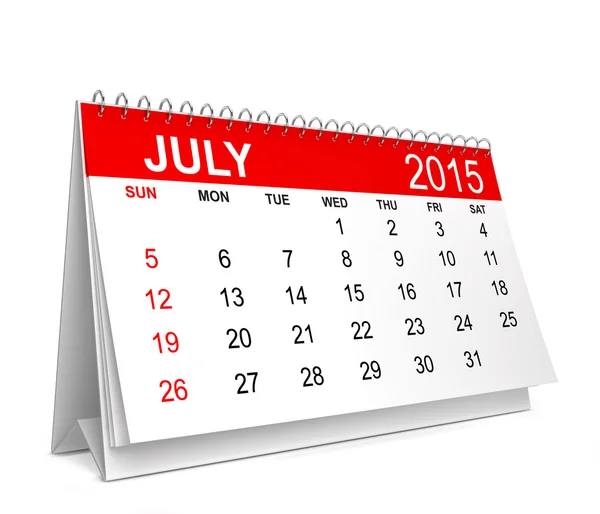 2015 Calendar. July — Stock Photo, Image