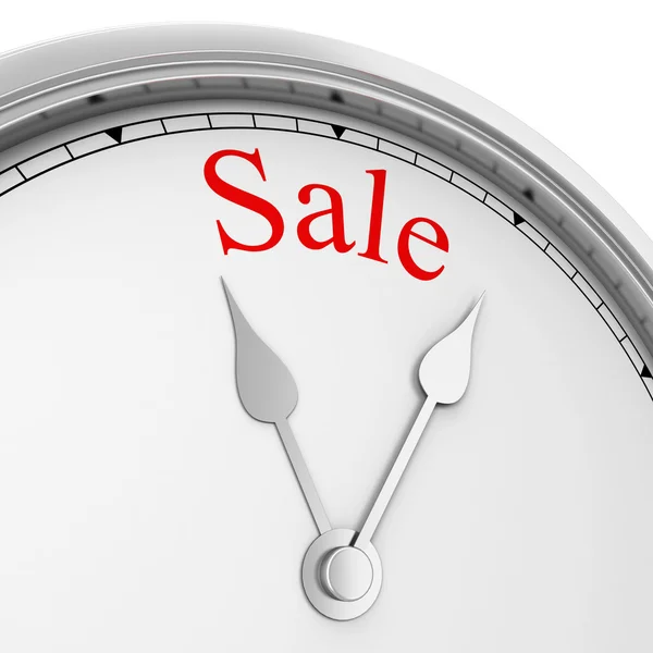 Sale time. 3d illustration isolated on white background — Stock Photo, Image