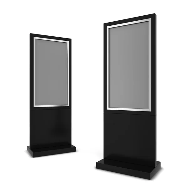 Två LCD-skärmar — Stockfoto