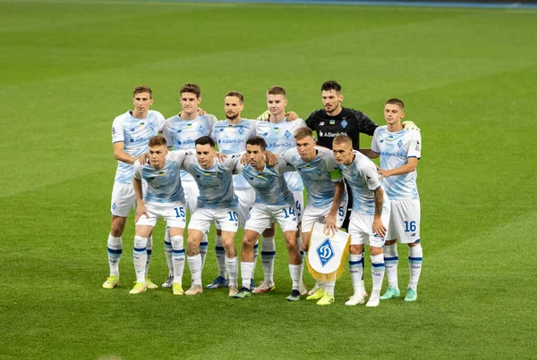 Kyiv Ukraine September 2021 Dynamo Kyiv Players Team Photo Match — Stock Photo, Image