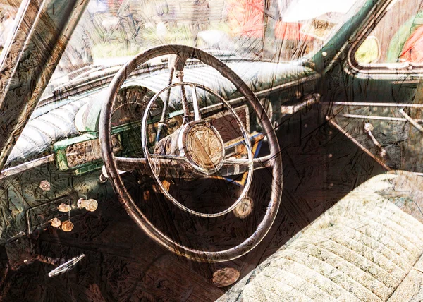 Old vintage car. — Stock Photo, Image