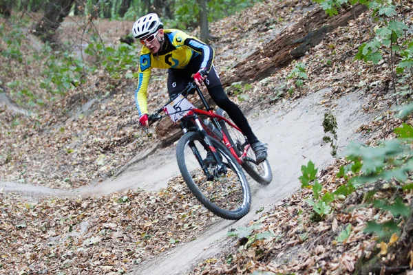 Amatérský cyklistický soutěže — Stock fotografie