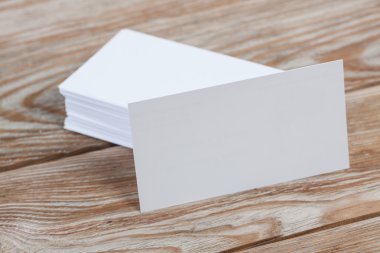 Beyaz boş ziyaret kartvizit