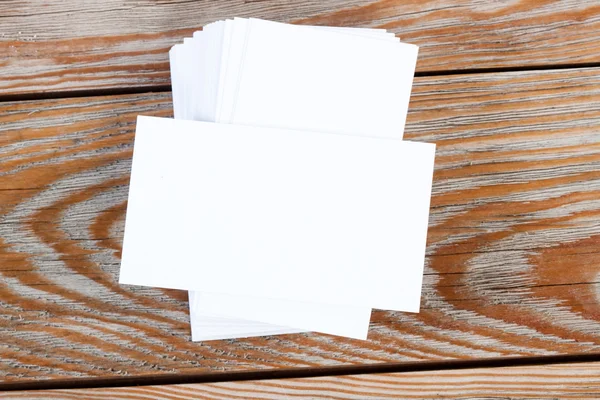 White blank business visit card — Stock Photo, Image