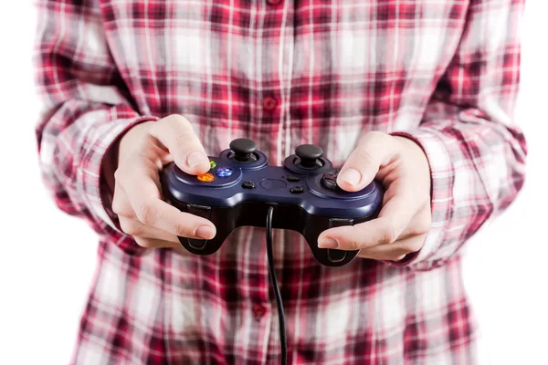 Playing video games. — Stock Photo, Image