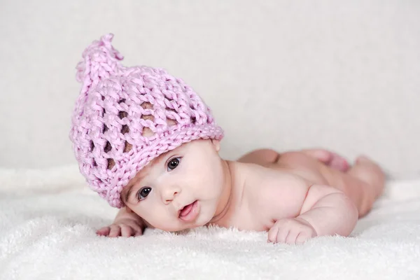 Beautiful newborn baby girl — Stock Photo, Image