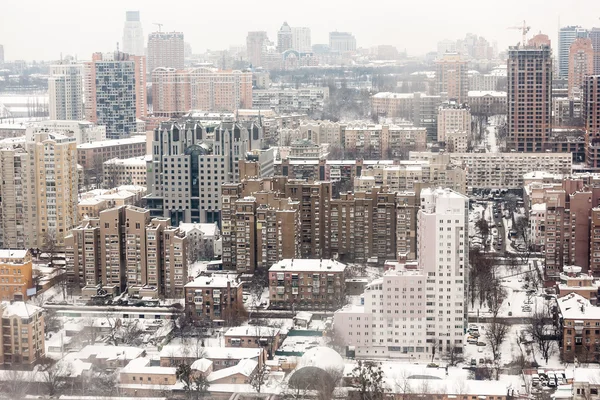 Panorámás kilátás nyílik Kijev városára. Stock Kép
