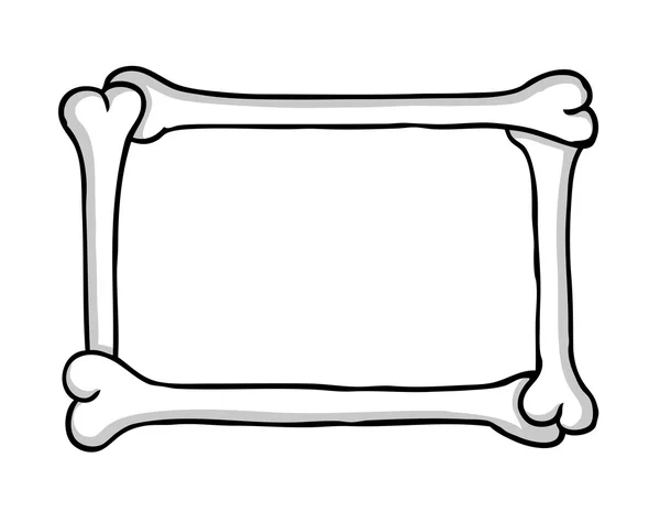 뼈 프레임 만화 — 스톡 벡터