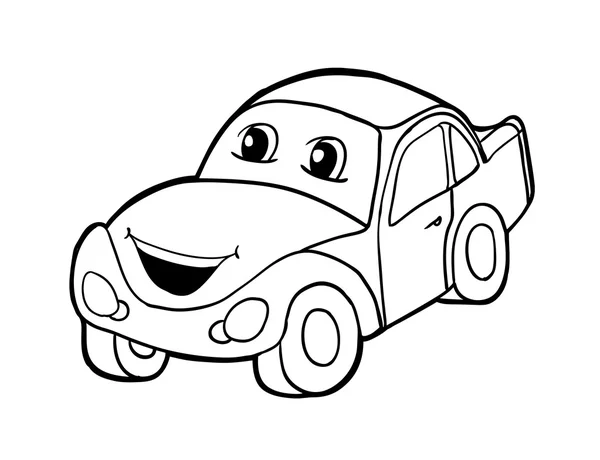 Car with smile — Stock Vector