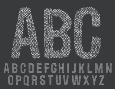 Elle çizilmiş doodle yazı tipi