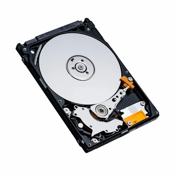 Computer Hard Disk Hdd Data Storage Drive Shield Isolated White — Stock Photo, Image
