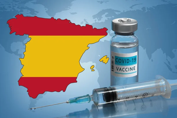 Vaccinazione in Spagna — Foto Stock