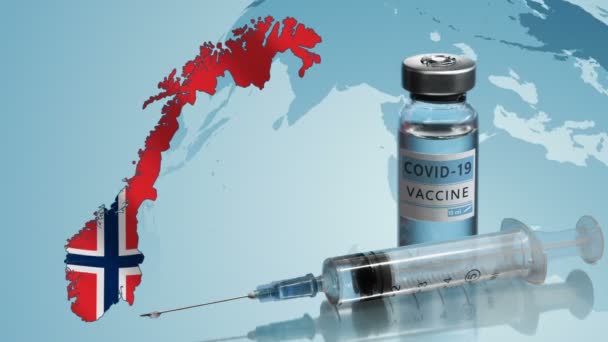 Campagne de vaccination en Norvège. La lutte contre le coronavirus dans le monde — Video