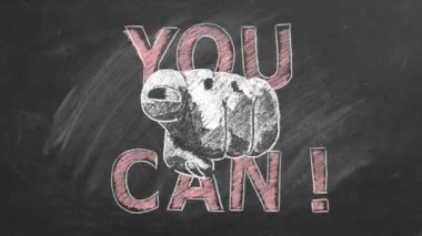 Yapabilirsin. İlham verici motivasyon alıntısı