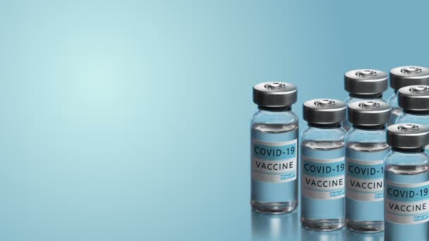 Vaccinatiecampagne. De strijd tegen het coronavirus in de wereld. — Stockvideo