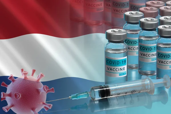 Vaccination campaign in the Netherlands. — Stock Photo, Image