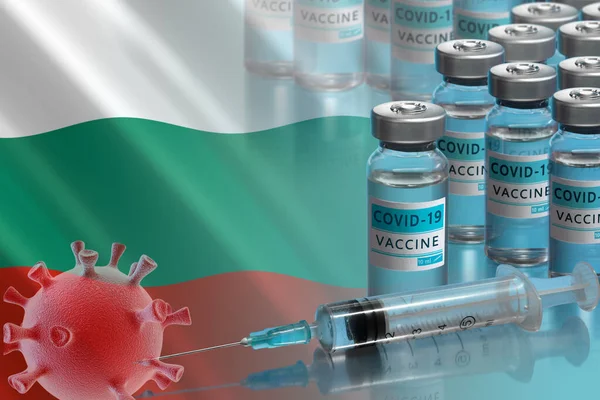 Vaccination campaign in Bulgaria . The fight against coronavirus in the World — Stock Photo, Image