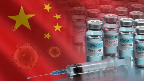 Campagne de vaccination en Chine. La lutte contre le coronavirus dans le monde — Video