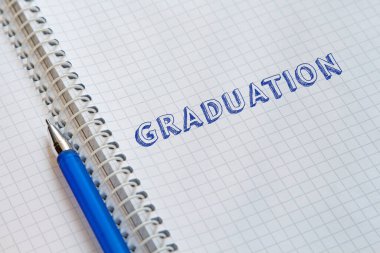 Mezuniyet. Bir okul defterine mektup yazmak