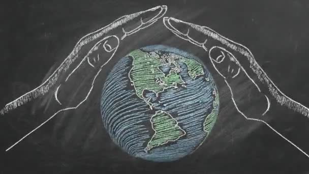 Menyelamatkan planet kita — Stok Video