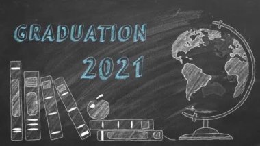 Tebrikler, mezunlar. 2021 sınıfı. Canlandırılmış resimleme