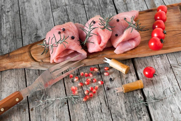 Raw Turkey Breast Fillets — Stock Photo, Image