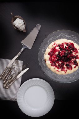 Siyah masaya servis kek