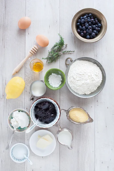 Homemade Blueberry Pancakes — Stock Photo, Image