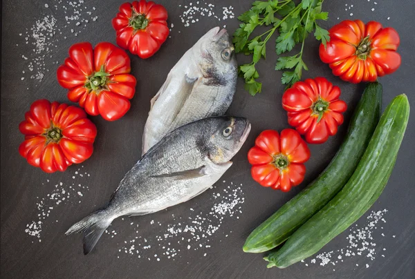 Seam Bream Verduras Dieta Alimentos —  Fotos de Stock