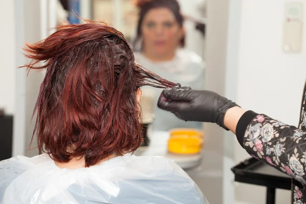 Client At Hairdresser — Stock Photo, Image