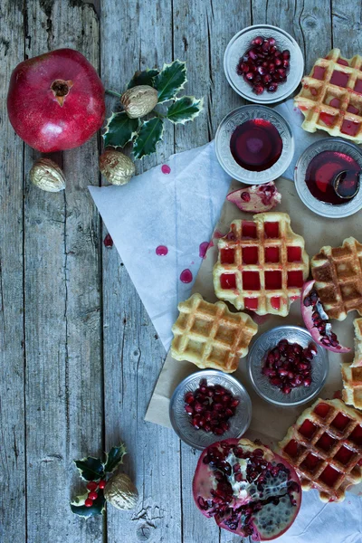 Christmas våffla — Stockfoto